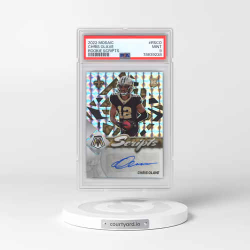 2022 Panini Mosaic Rookie Scripts #RSCO Chris Olave (PSA 9 MINT)