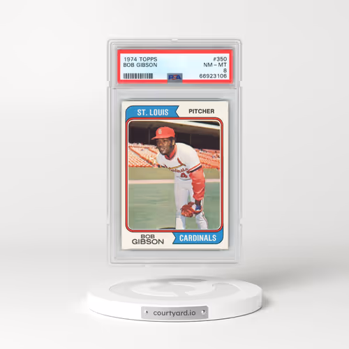 1974 Topps #350 Bob Gibson (PSA 8 NM-MT)