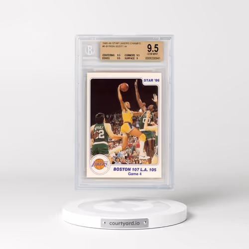 1985 Star Lakers Champs #5 Byron Scott IA (BGS 9.5 GEM MINT)