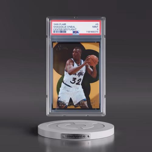 1995 Flair Center Spotlight #5 Shaquille O'Neal - Center Spotlight (PSA 9 MINT)