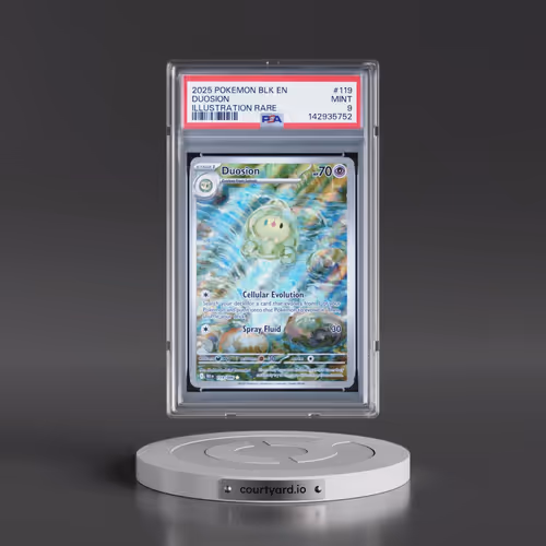 2025 Pokémon Blk EN-Black Bolt #119 Duosion - Illustration Rare (PSA 9 MINT)