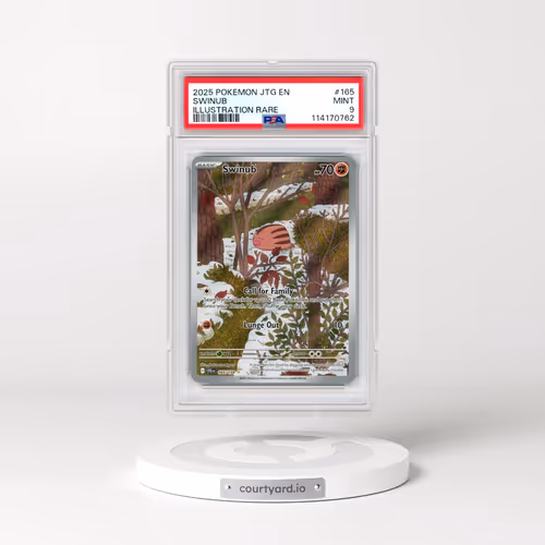 2025 Pokémon Jtg EN-Journey Together #165 Swinub - Illustration Rare (PSA 9 MINT)