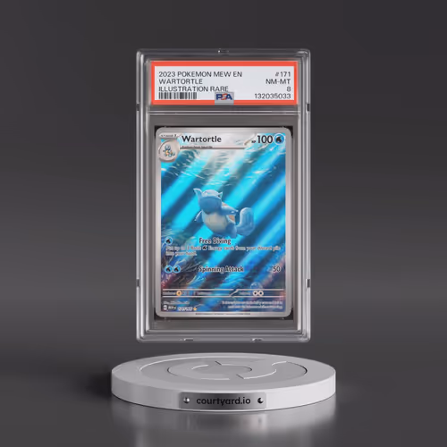 2023 Pokémon Mew EN-151 #171 Wartortle - Illustration Rare (PSA 8 NM-MT)