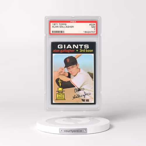 1971 Topps #224 Alan Gallagher (PSA 7 NM)