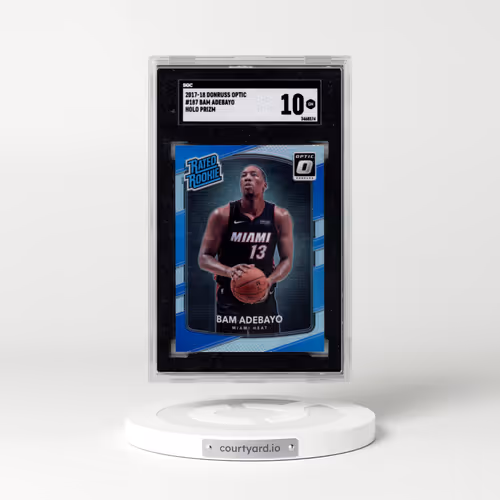 2017 Donruss Optic #187 Bam Adebayo - Holo Prizm (SGC 10 GEM MINT)