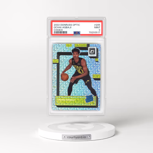 2022 Panini Donruss Optic #205 Ochai Agbaji - Choice (PSA 9 MINT)
