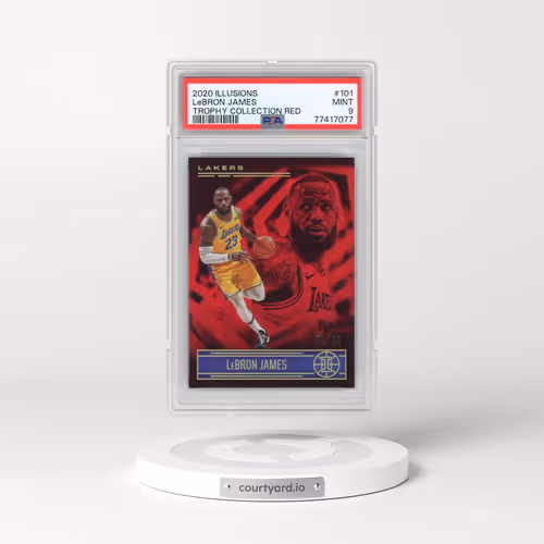 2020 Panini Illusions #101 LeBron James - Trophy Collection Red (PSA 9 MINT)
