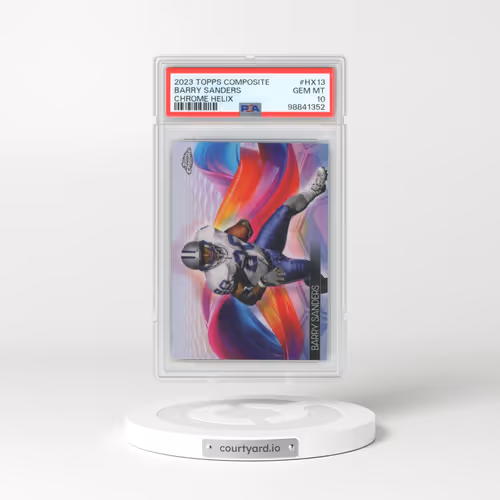 2023 Topps Composite Topps Chrome Helix #HX13 Barry Sanders (PSA 10 GEM MINT)