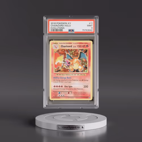 2016 Pokémon XY Evolutions #11 Charizard - Holo (PSA 9 MINT)