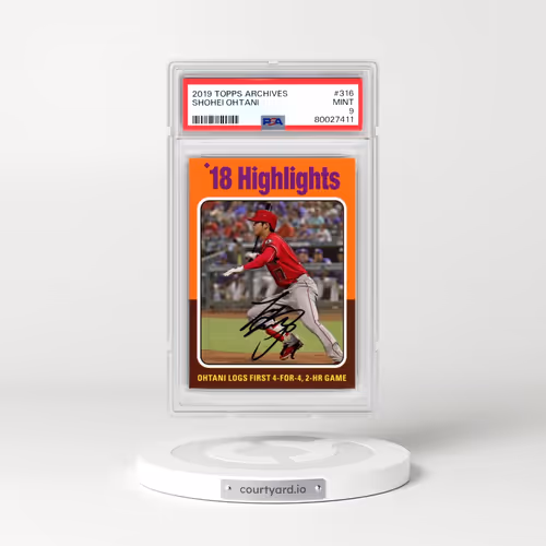 2019 Topps Archives #316 Shohei Ohtani (PSA 9 MINT)