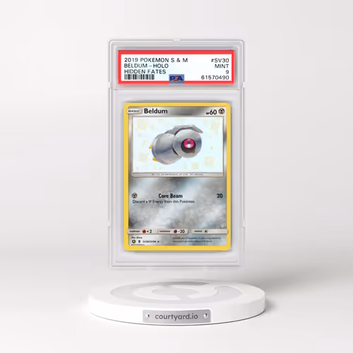 2019 Pokémon Sun & Moon Hidden Fates #SV30 Beldum - Holo (PSA 9 MINT)