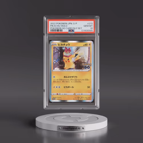 2022 Pokémon S Promo #272 Pikachu - Holo Pokemon Go Card File Set (PSA 10 GEM MINT)