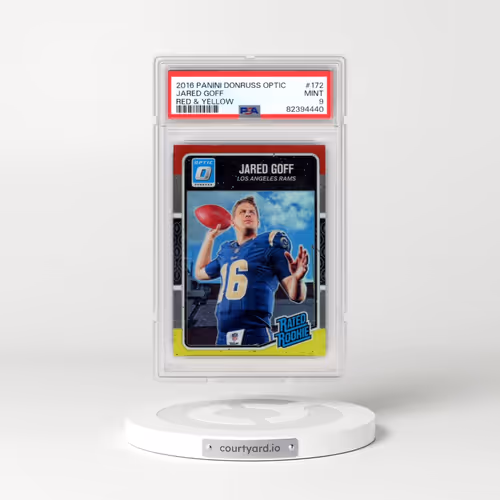 2016 Panini Donruss Optic #172 Jared Goff - Red & Yellow (PSA 9 MINT)