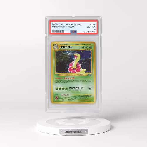 2000 Japanese Neo Genesis #154 Meganium - Holo (PSA 4 VG-EX)