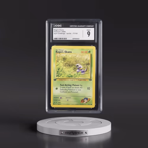 2000 Gym Challenge #77/132 Koga's Ekans - 1st Edition 1st Edition (CGC 9 MINT)