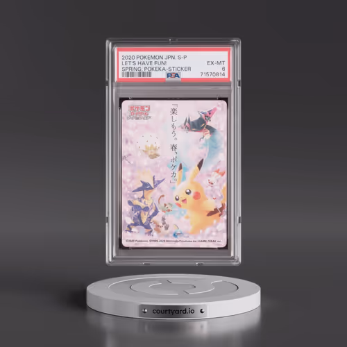 2020 Pokémon S Promo Let's Have Fun! Spring, Pokeka - Sticker (PSA 6 EX-MT)