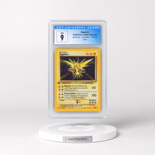 1999 Base Set #16/102 Zapdos - 1st Edition Holo (CGC 9 MINT)