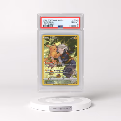 2022 Pokémon Sword & Shield Lost Origin #TG05 Pikachu - Full Art (PSA 10 GEM MINT)