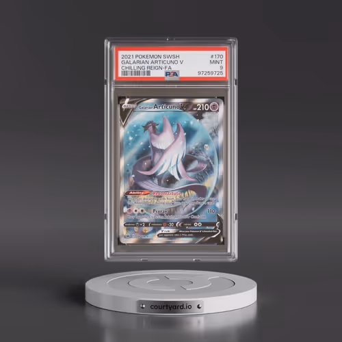 2021 Pokémon Sword & Shield Chilling Reign #170 Galarian Articuno V - Holo Full Art (PSA 9 MINT)