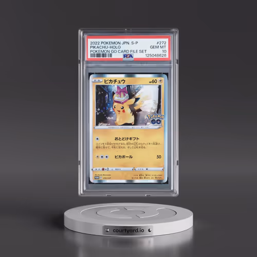 2022 Pokémon S Promo #272 Pikachu - Holo Pokemon Go Card File Set (PSA 10 GEM MINT)