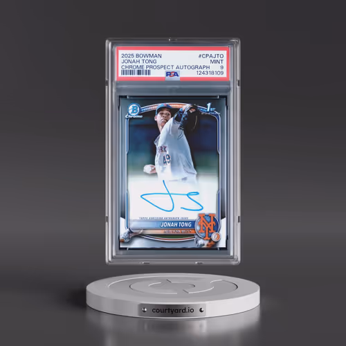 2025 Bowman Chrome Prospect Autographs #CPAJTO Jonah Tong (PSA 9 MINT)