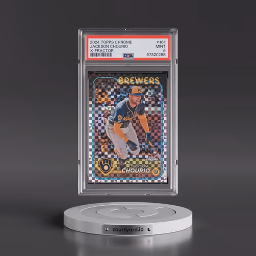 2024 Topps Chrome #161 Jackson Chourio - X-Fractor (PSA 9 MINT)