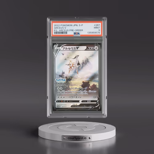 2022 Pokémon S Promo #267 Arceus V - Holo Pokemon Legends: Arceus Pre-Order (PSA 9 MINT)