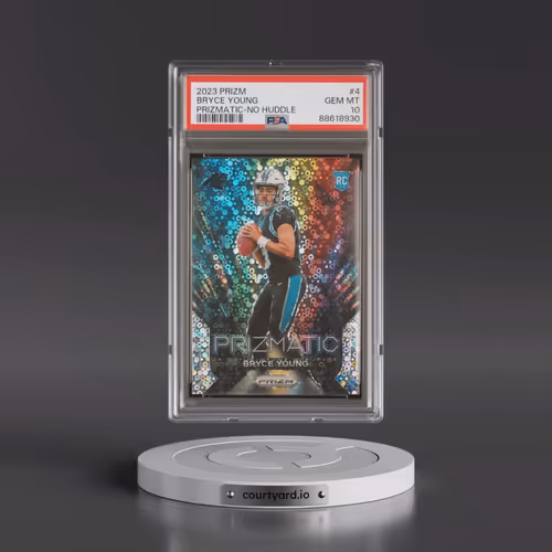 2023 Panini Prizm Prizmatic #4 Bryce Young - No Huddle (PSA 10 GEM MINT)