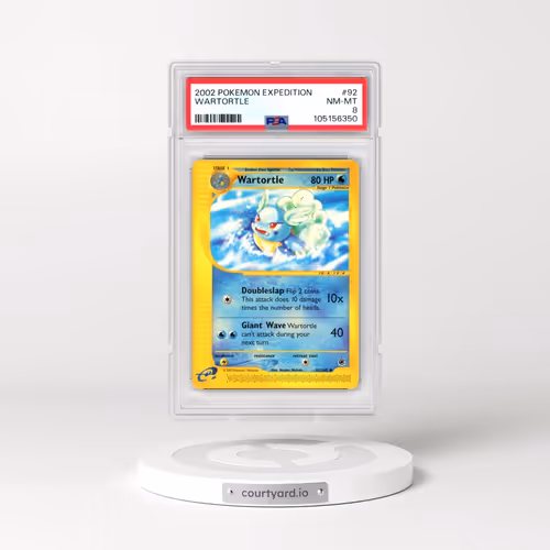 2002 Pokémon Expedition #92 Wartortle (PSA 8 NM-MT)