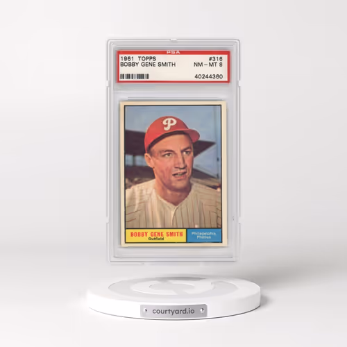 1961 Topps #316 Bobby Gene Smith (PSA 8 NM-MT)