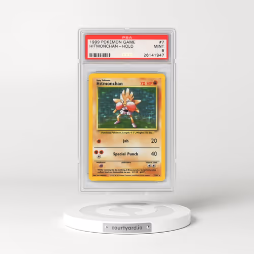 1999 Pokémon Game #7 Hitmonchan - Holo (PSA 9 MINT)