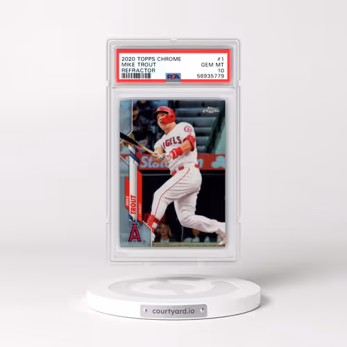 2020 Topps Chrome #1 Mike Trout - Refractor (PSA 10 GEM MINT)