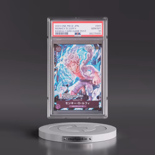 2023 One Piece Japanese Promos #041 Monkey D. Luffy - Bandai Card Game Fest (PSA 10 GEM MINT)
