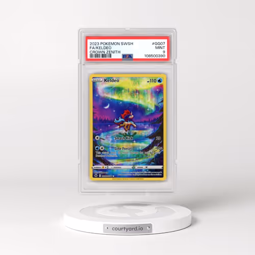 2023 Pokémon Sword and Shield Crown Zenith #GG07 Keldeo - Full Art (PSA 9 MINT)