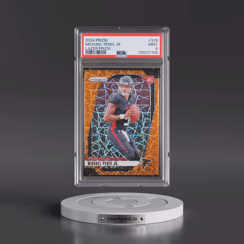 2024 Panini Prizm #378 Michael Penix Jr. - Lazer Prizm (PSA 9 MINT)
