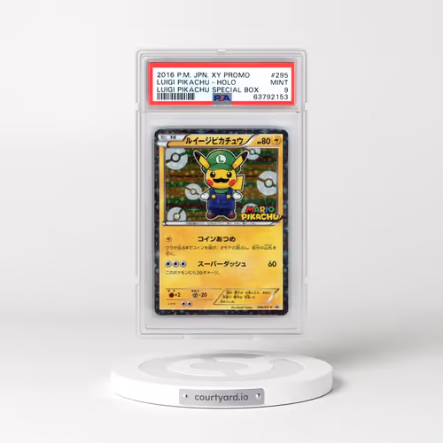 2016 Pokémon XY Promo #295 Luigi Pikachu - Holo-Luigi Pikachu Special Box (PSA 9 MINT)