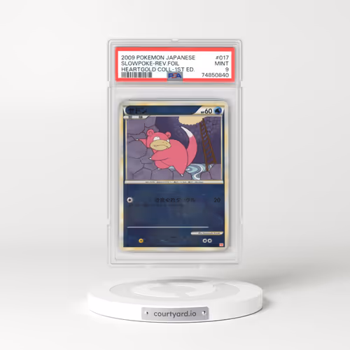 2009 Pokémon Heartgold Collection #017 Slowpoke - 1st Edition Reverse Foil (PSA 9 MINT)