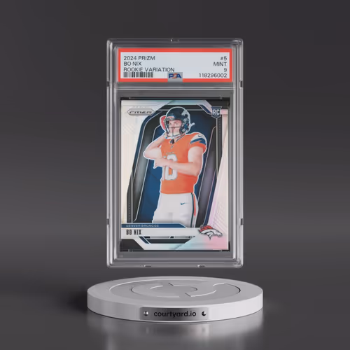 2024 Panini Prizm Rookie Variation #5 Bo Nix (PSA 9 MINT)