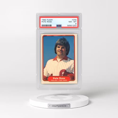 1982 Fleer #256 Pete Rose (PSA 8 NM-MT)