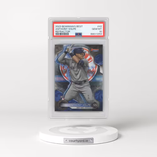 2023 Bowman's Best #42 Anthony Volpe - Refractor (PSA 10 GEM MINT)