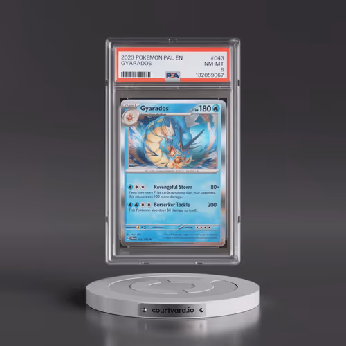 2023 Pokémon Pal EN-Paldea Evolved #043 Gyarados (PSA 8 NM-MT)