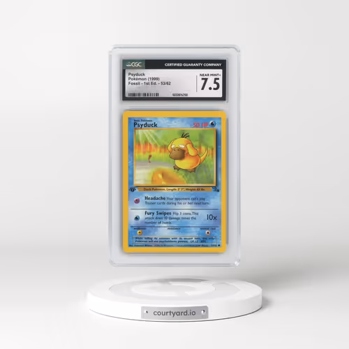 1999 Fossil #53/62 Psyduck - 1st Edition 1st Edition (CGC 7.5 NM+)