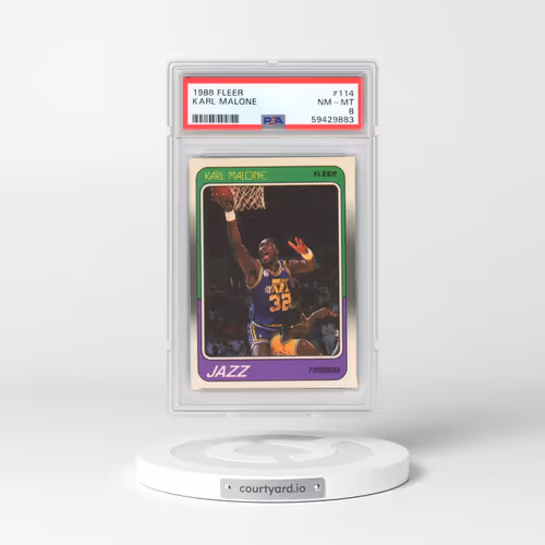 1988 Fleer #114 Karl Malone (PSA 8 NM-MT)