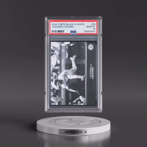2024 Topps Black and White #53 Jackson Chourio (PSA 10 GEM MINT)