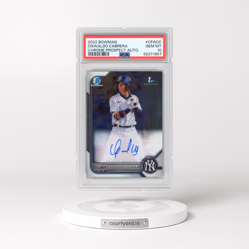 2022 Bowman Chrome Prospect Autographs #CPAOC Oswaldo Cabrera (PSA 10 GEM MINT)
