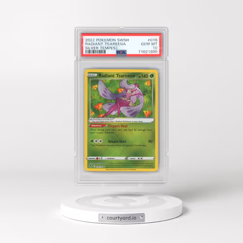 2022 Pokémon Sword & Shield Silver Tempest #016 Radiant Tsareena - Holo (PSA 10 GEM MINT)