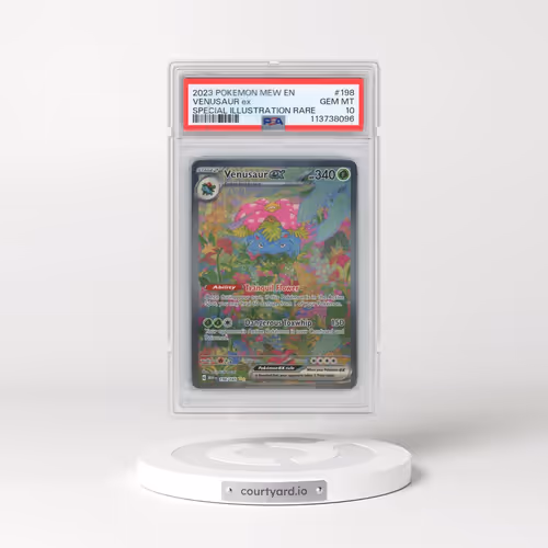 2023 Pokémon Mew EN-151 #198 Venusaur EX - Holo Special Illustration Rare (PSA 10 GEM MINT)