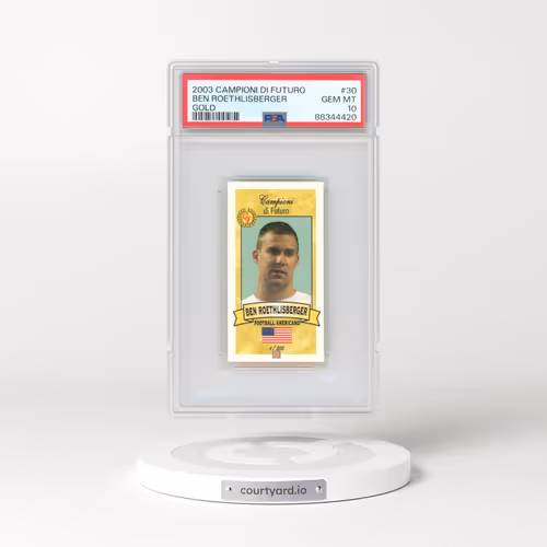 2003 Campioni DI Futuro #30 Ben Roethlisberger - Gold (PSA 10 GEM MINT)