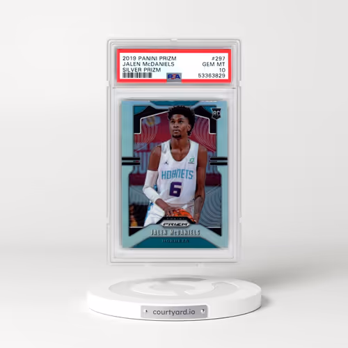 2019 Panini Prizm #297 Jalen McDaniels - Silver Prizm (PSA 10 GEM MINT)