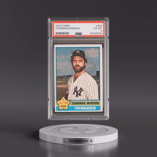 1976 Topps #650 Thurman Munson (PSA 6 EX-MT)